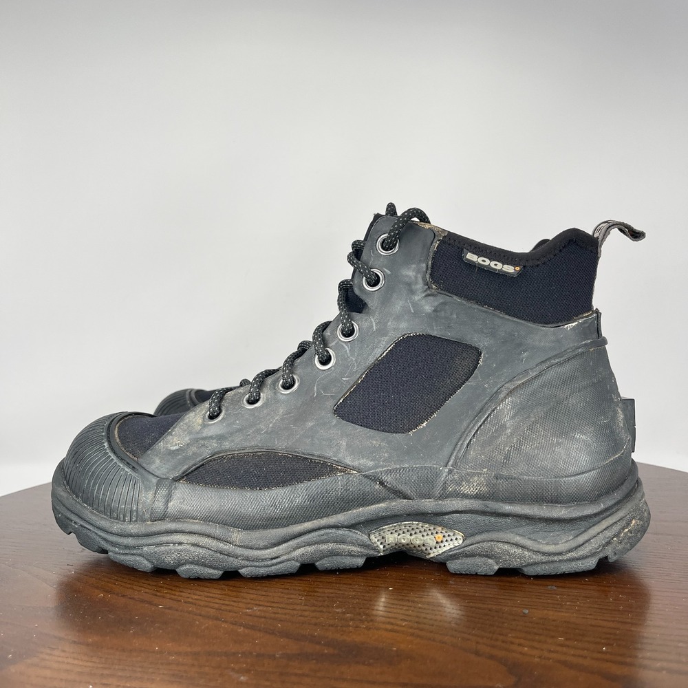 Bogs Jamison Shoes Mens 44 / 11 Black Comfort Rubber Waterproof Hiking Boots